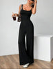 Ärmelloser Jumpsuit mit weitem Bein und offenem Rücken für Damen