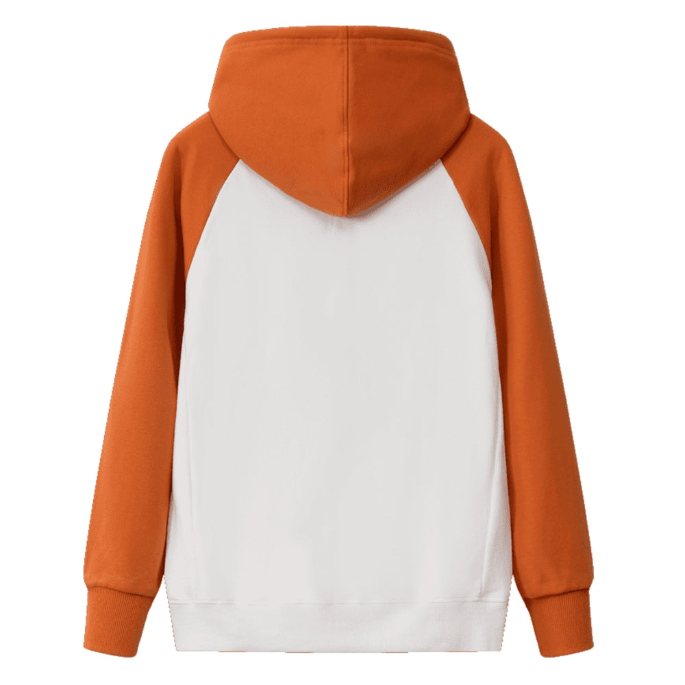 Zweifarbiger Kapuzenpullover für Herren