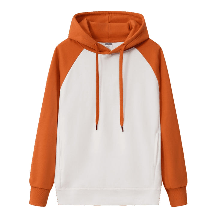 Zweifarbiger Kapuzenpullover für Herren