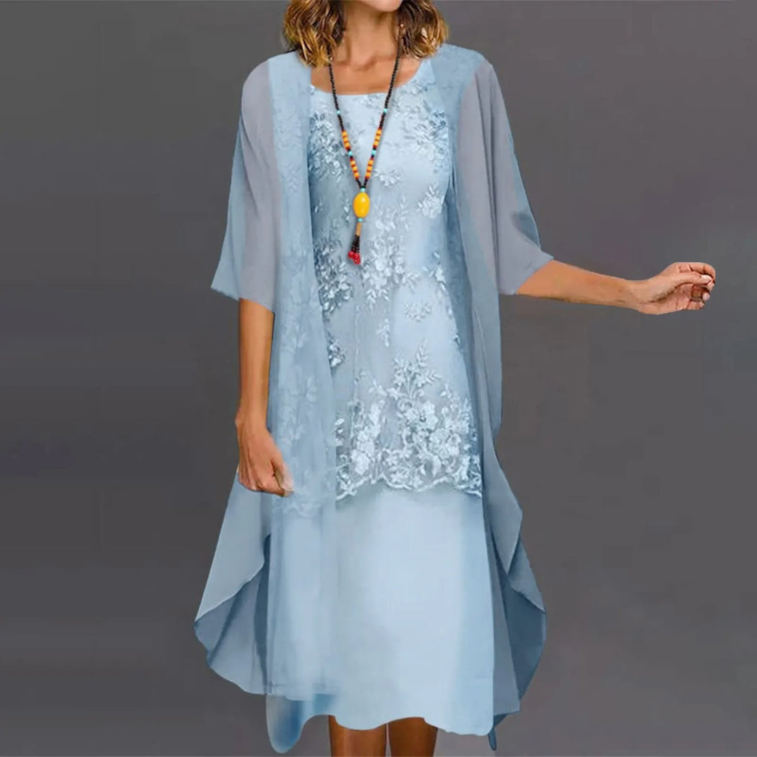 Danielle | Elegantes zweiteiliges Chiffonkleid