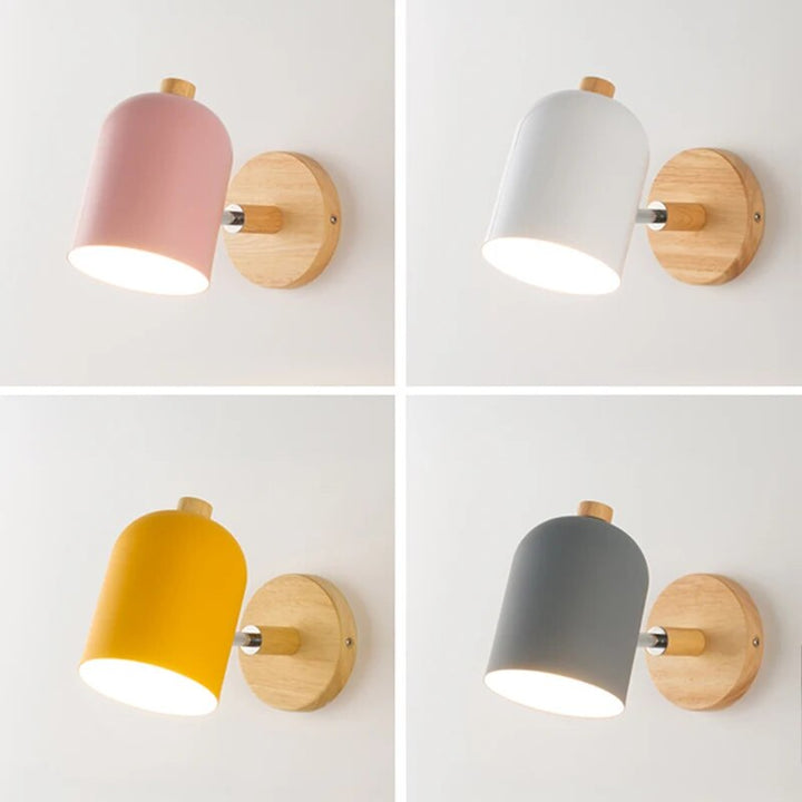 Lena | Skandinavische Holz-Wandlampe